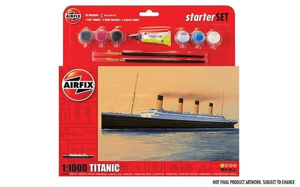 Airfix RMS Titanic 1:1000 in de groep SPORT, VRIJE TIJD & HOBBY / Hobby / Kunststof modellen / Startpakketten/Cadeausets bij TP E-commerce Nordic AB (A06873)