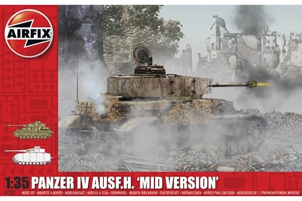 Airfix Panzer IV Ausf.H \'Mid Version in de groep SPORT, VRIJE TIJD & HOBBY / Hobby / Kunststof modellen / Militaire voertuigen (land) bij TP E-commerce Nordic AB (A06906)