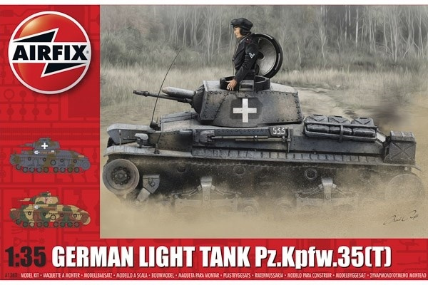 Airfix German Light Tank Pz.Kpfw.35(t) in de groep SPORT, VRIJE TIJD & HOBBY / Hobby / Kunststof modellen / Militaire voertuigen (land) bij TP E-commerce Nordic AB (A06914)