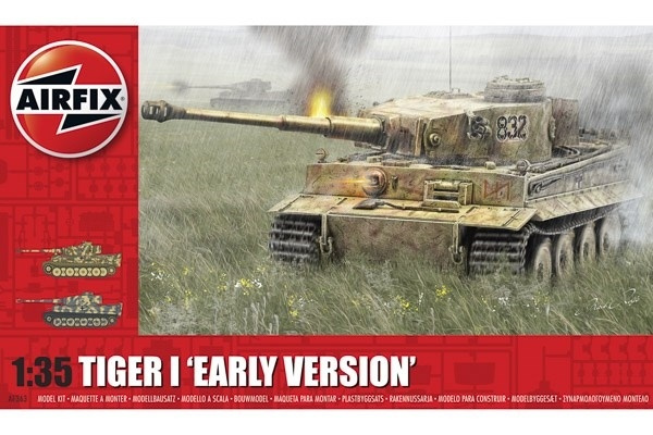 Airfix Tiger-1 \'Early Version in de groep SPORT, VRIJE TIJD & HOBBY / Hobby / Kunststof modellen / Militaire voertuigen (land) bij TP E-commerce Nordic AB (A06915)