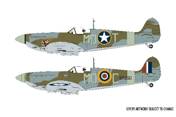 Airfix 1:48 Supermarine Spitfire Mk.Vb in de groep SPORT, VRIJE TIJD & HOBBY / Hobby / Kunststof modellen / Vliegtuigen/helikopters bij TP E-commerce Nordic AB (A06966)