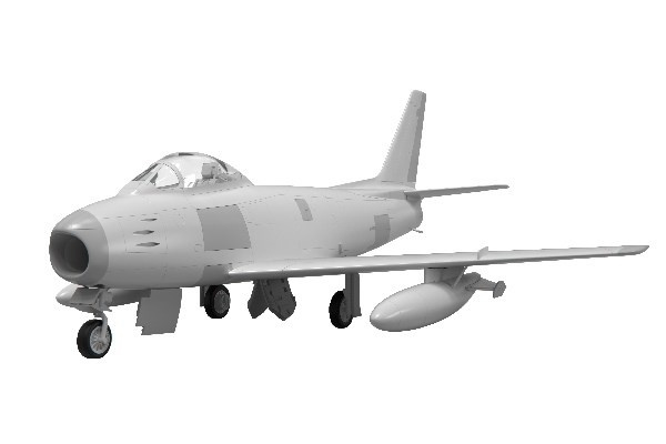 Airfix 1:48 Canadair Sabre F.4 in de groep SPORT, VRIJE TIJD & HOBBY / Hobby / Kunststof modellen / Vliegtuigen/helikopters bij TP E-commerce Nordic AB (A06971)