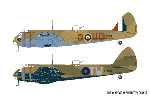 Airfix 1:48 Bristol Blenheim Mk.1 in de groep SPORT, VRIJE TIJD & HOBBY / Hobby / Kunststof modellen / Vliegtuigen/helikopters bij TP E-commerce Nordic AB (A06973)