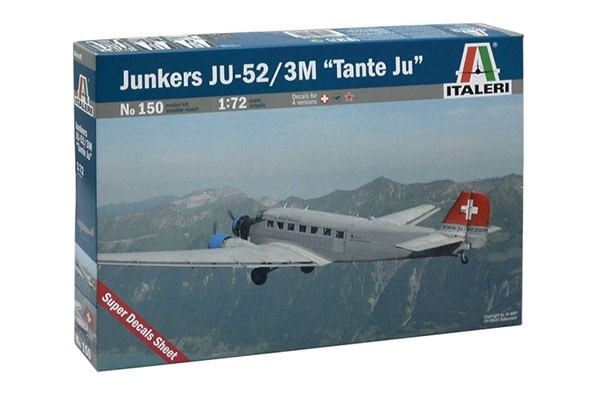 Italeri 1:72 JUNKERS JU-52 3/m \'TANTE JU in de groep SPORT, VRIJE TIJD & HOBBY / Hobby / Kunststof modellen / Vliegtuigen/helikopters bij TP E-commerce Nordic AB (A07041)