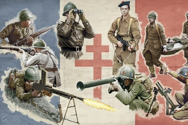 Italeri 1:72 French Infantry (WW II) in de groep SPORT, VRIJE TIJD & HOBBY / Hobby / Kunststof modellen / Figuren bij TP E-commerce Nordic AB (A07243)