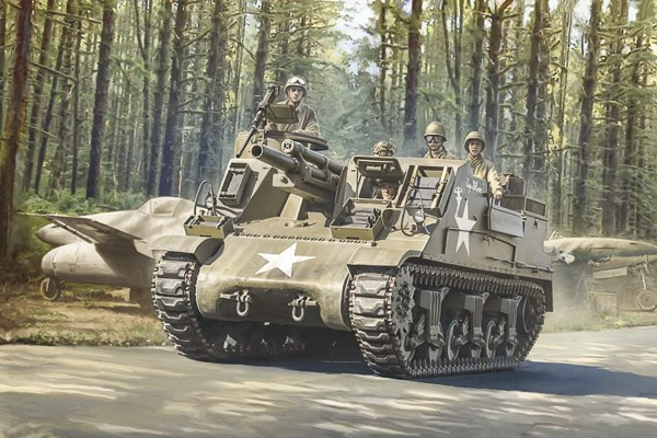 Italeri 1:35 M-7 \'Priest\' Self Propelled Howitzer in de groep SPORT, VRIJE TIJD & HOBBY / Hobby / Kunststof modellen / Militaire voertuigen (land) bij TP E-commerce Nordic AB (A07331)