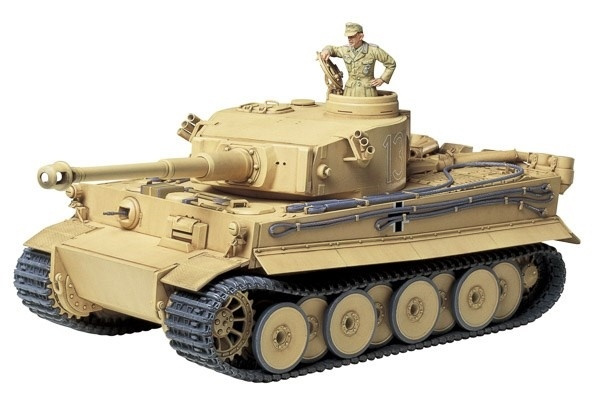 Tamiya 1/35 Tiger I Initial Production in de groep SPORT, VRIJE TIJD & HOBBY / Hobby / Kunststof modellen / Militaire voertuigen (land) bij TP E-commerce Nordic AB (A07336)