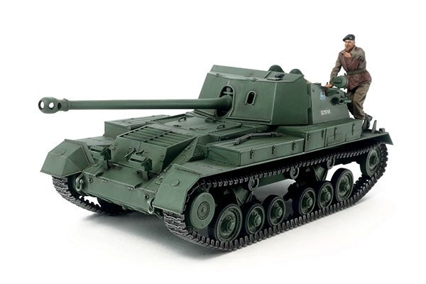 Tamiya 1/35 British Self-Propelled Anti-Tank Gun Archer in de groep SPORT, VRIJE TIJD & HOBBY / Hobby / Kunststof modellen / Militaire voertuigen (land) bij TP E-commerce Nordic AB (A07343)