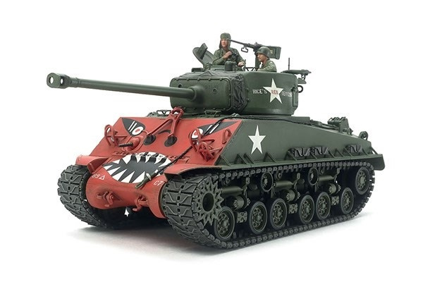 Tamiya 1/35 U.S. Medium Tank M4A3E8 Sherman \'Easy Eight in de groep SPORT, VRIJE TIJD & HOBBY / Hobby / Kunststof modellen / Militaire voertuigen (land) bij TP E-commerce Nordic AB (A07347)