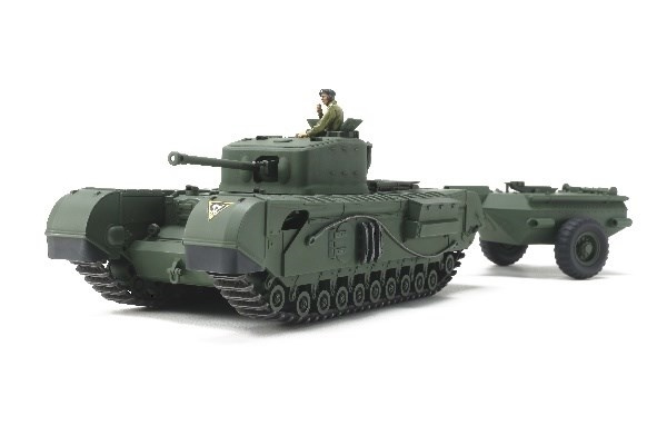 Tamiya 1/48 British Tank Churchill Mk.VII Crocodile in de groep SPORT, VRIJE TIJD & HOBBY / Hobby / Kunststof modellen / Militaire voertuigen (land) bij TP E-commerce Nordic AB (A07351)