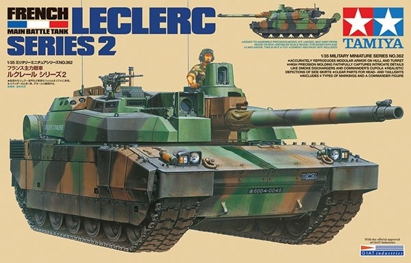 Tamiya 1/35 French Main Battle Tank Leclerc Series 2 in de groep SPORT, VRIJE TIJD & HOBBY / Hobby / Kunststof modellen / Militaire voertuigen (land) bij TP E-commerce Nordic AB (A07355)