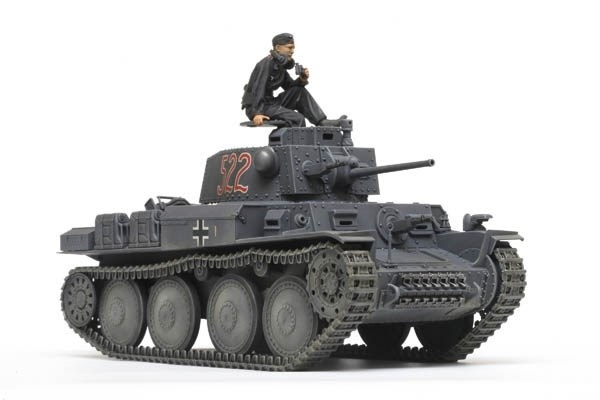 Tamiya 1:35 German Tank Panzerkampfwagen 38(t) Ausf.E/F in de groep SPORT, VRIJE TIJD & HOBBY / Hobby / Kunststof modellen / Militaire voertuigen (land) bij TP E-commerce Nordic AB (A07387)