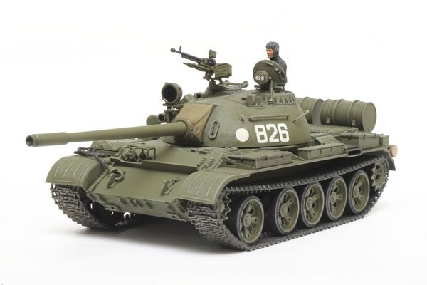 Tamiya 1:48 Russian Medium Tank T-55 in de groep SPORT, VRIJE TIJD & HOBBY / Hobby / Kunststof modellen / Militaire voertuigen (land) bij TP E-commerce Nordic AB (A07395)