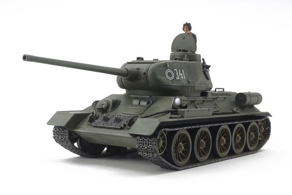 Tamiya 1/48 Russian Medium Tank T-34-85 in de groep SPORT, VRIJE TIJD & HOBBY / Hobby / Kunststof modellen / Militaire voertuigen (land) bij TP E-commerce Nordic AB (A07416)