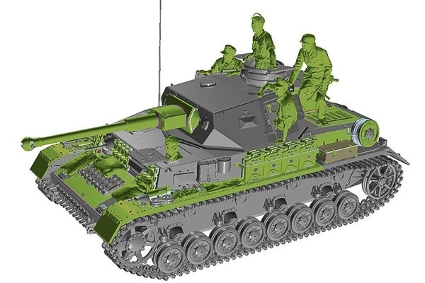 Tamiya 1/35 German Tank Panzerkampfwagen IV Ausf. G in de groep SPORT, VRIJE TIJD & HOBBY / Hobby / Kunststof modellen / Militaire voertuigen (land) bij TP E-commerce Nordic AB (A07421)