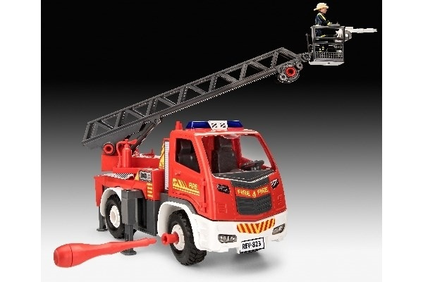 Revell Fire Truck - Ladder Unit in de groep SPORT, VRIJE TIJD & HOBBY / Hobby / Kunststof modellen / Juniorsets bij TP E-commerce Nordic AB (A07461)