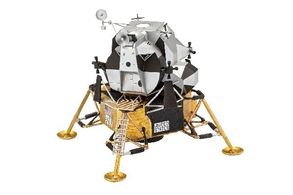 Revell Apollo 11 Lunar Module Eagle in de groep SPORT, VRIJE TIJD & HOBBY / Hobby / Kunststof modellen / Startpakketten/Cadeausets bij TP E-commerce Nordic AB (A07586)