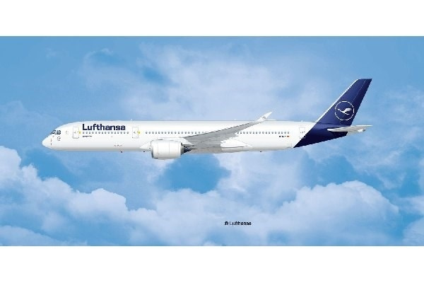 Revell Airbus A350-900 Lufthansa New Li in de groep SPORT, VRIJE TIJD & HOBBY / Hobby / Kunststof modellen / Vliegtuigen/helikopters bij TP E-commerce Nordic AB (A07618)