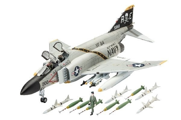 Revell F-4J Phantom II in de groep SPORT, VRIJE TIJD & HOBBY / Hobby / Kunststof modellen / Vliegtuigen/helikopters bij TP E-commerce Nordic AB (A07659)