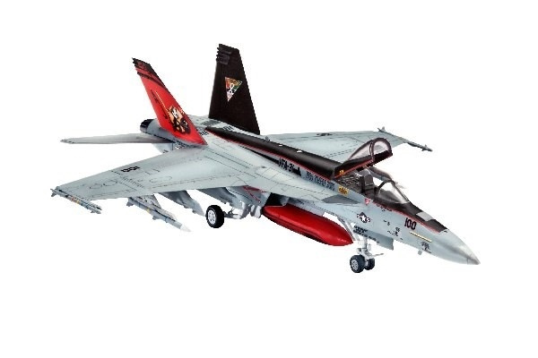 Revell F/A-18E Super Hornet in de groep SPORT, VRIJE TIJD & HOBBY / Hobby / Kunststof modellen / Vliegtuigen/helikopters bij TP E-commerce Nordic AB (A07681)