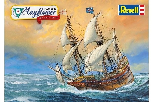 Revell 1:83 Gift Set Mayflower 400th Anniversary in de groep SPORT, VRIJE TIJD & HOBBY / Hobby / Kunststof modellen / Startpakketten/Cadeausets bij TP E-commerce Nordic AB (A07814)