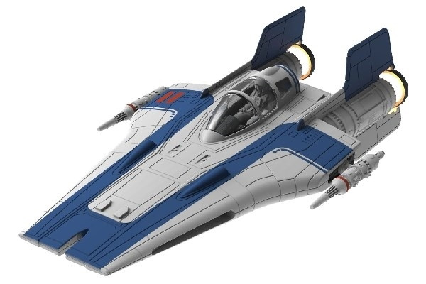 Revell 1:44 Resistance A-wing Fighter, blue in de groep SPORT, VRIJE TIJD & HOBBY / Hobby / Kunststof modellen / Badaccessoires bij TP E-commerce Nordic AB (A07861)