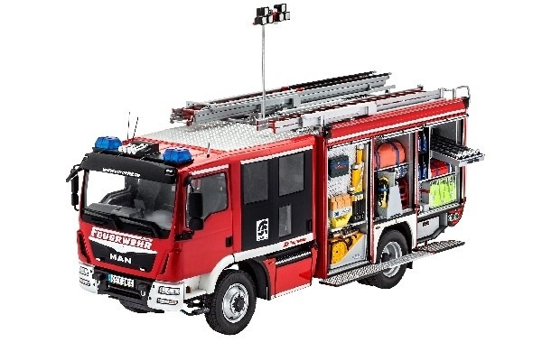 Revell MAN/Schlingmann HLF 20 VARUS 4x4 in de groep SPORT, VRIJE TIJD & HOBBY / Hobby / Kunststof modellen / Auto\'s bij TP E-commerce Nordic AB (A07904)