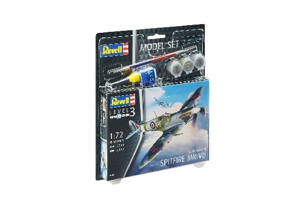 Revell Model Set Supermarine Spitfire M in de groep SPORT, VRIJE TIJD & HOBBY / Hobby / Kunststof modellen / Startpakketten/Cadeausets bij TP E-commerce Nordic AB (A08054)