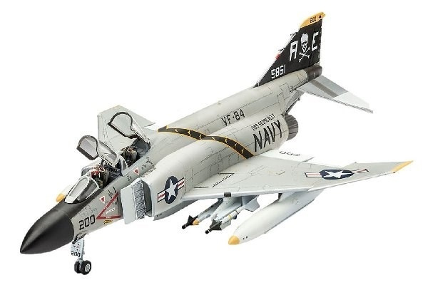 Revell Model Set F-4J Phantom II in de groep SPORT, VRIJE TIJD & HOBBY / Hobby / Kunststof modellen / Startpakketten/Cadeausets bij TP E-commerce Nordic AB (A08067)