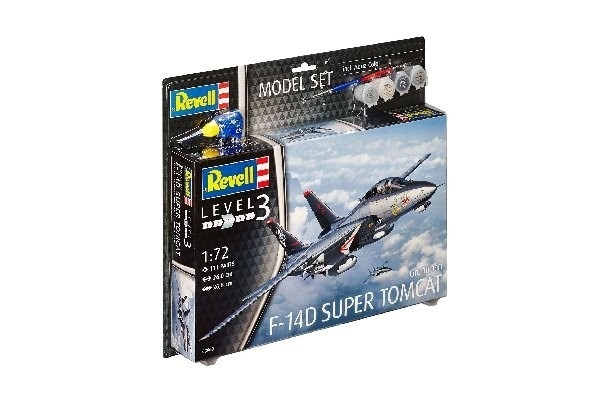 Revell Model Set F-14D Super Tomcat in de groep SPORT, VRIJE TIJD & HOBBY / Hobby / Kunststof modellen / Startpakketten/Cadeausets bij TP E-commerce Nordic AB (A08077)