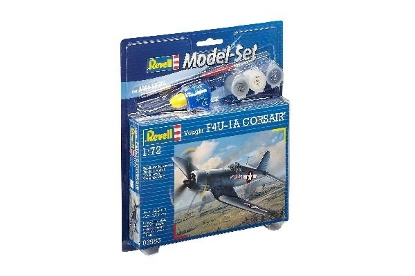 Revell Model Set Vought F4U-1D CORSAIR in de groep SPORT, VRIJE TIJD & HOBBY / Hobby / Kunststof modellen / Startpakketten/Cadeausets bij TP E-commerce Nordic AB (A08083)
