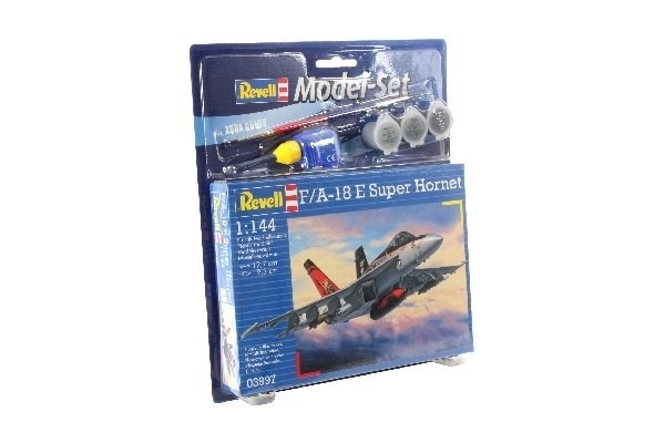 Revell Model Set F/A-18E Super Hornet in de groep SPORT, VRIJE TIJD & HOBBY / Hobby / Kunststof modellen / Startpakketten/Cadeausets bij TP E-commerce Nordic AB (A08087)