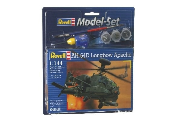 Revell Model Set AH-64D Longbow Apache in de groep SPORT, VRIJE TIJD & HOBBY / Hobby / Kunststof modellen / Startpakketten/Cadeausets bij TP E-commerce Nordic AB (A08091)