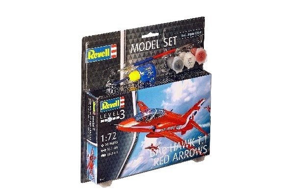 Revell Model Set BAe Hawk T,1 Red Arrow in de groep SPORT, VRIJE TIJD & HOBBY / Hobby / Kunststof modellen / Startpakketten/Cadeausets bij TP E-commerce Nordic AB (A08112)