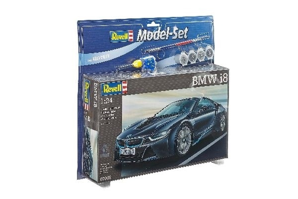 Revell Model Set BMW i8 in de groep SPORT, VRIJE TIJD & HOBBY / Hobby / Kunststof modellen / Startpakketten/Cadeausets bij TP E-commerce Nordic AB (A08149)