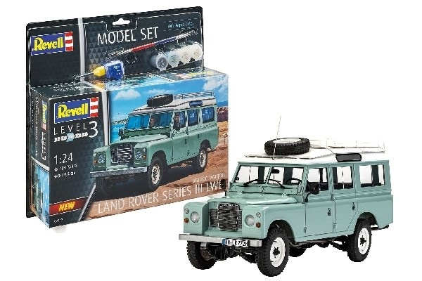Revell 1:24 Model Set Land Rover Series III in de groep SPORT, VRIJE TIJD & HOBBY / Hobby / Kunststof modellen / Startpakketten/Cadeausets bij TP E-commerce Nordic AB (A08167)