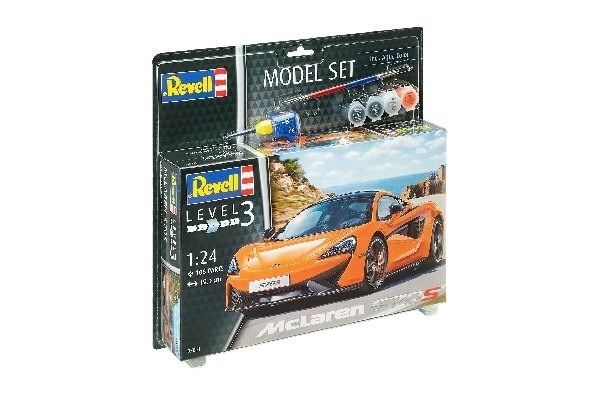 Revell Model Set McLaren 570S in de groep SPORT, VRIJE TIJD & HOBBY / Hobby / Kunststof modellen / Startpakketten/Cadeausets bij TP E-commerce Nordic AB (A08169)