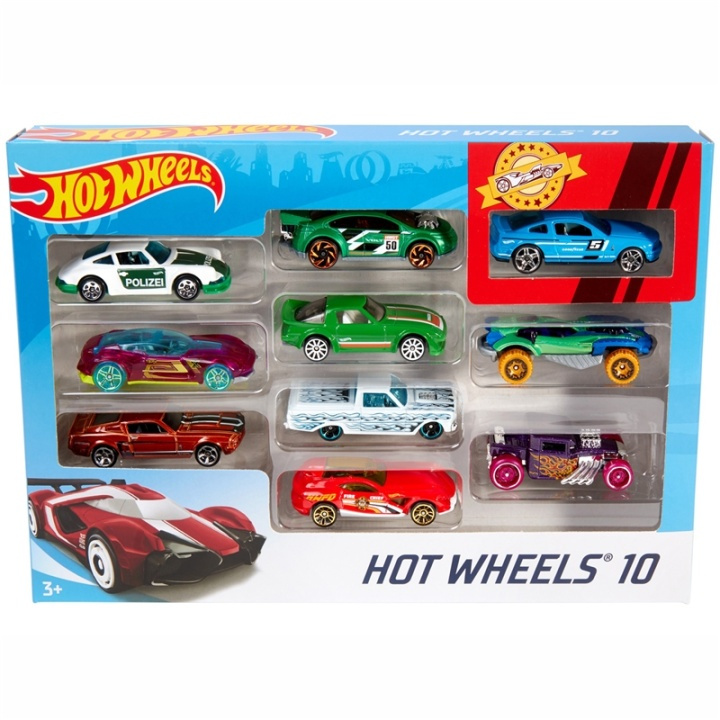 Hot Wheels 10-Pack in de groep SPEELGOED, KINDER- & BABYPRODUCTEN / Speelgoed / Speelgoedauto\'s bij TP E-commerce Nordic AB (A08485)