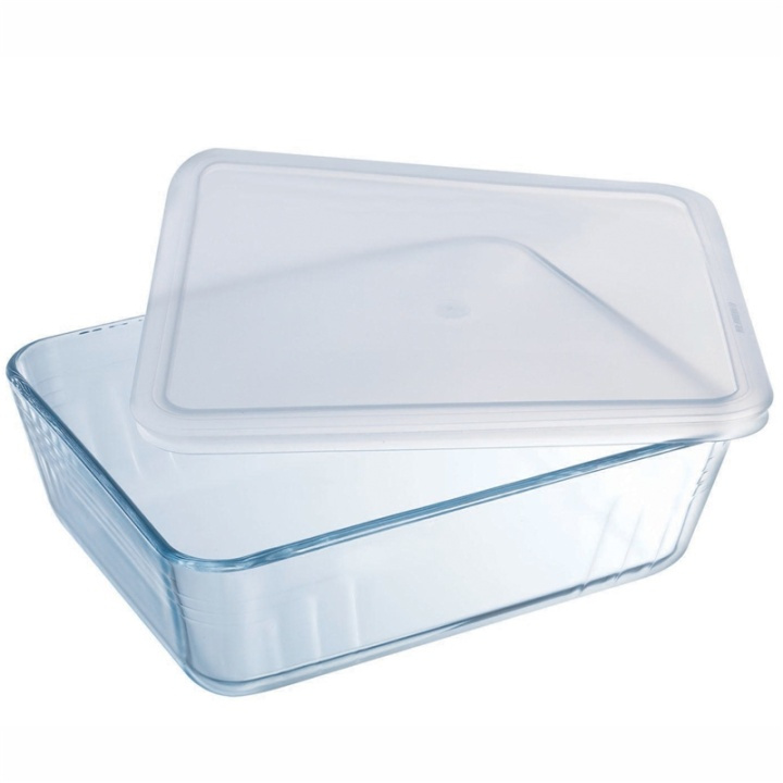 Pyrex Avlång form med plastlock 19x1 in de groep HUISHOUDEN & TUIN / Keukengerei / Ovenschalen bij TP E-commerce Nordic AB (A08598)