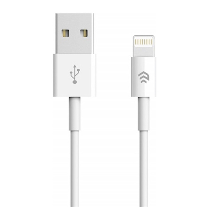 Devia Smart, Lightning-kabel (2,1A), 1m, Wit in de groep SMARTPHONE & TABLETS / Opladers & Kabels / Kabels / Kabels Lightning bij TP E-commerce Nordic AB (A08705)