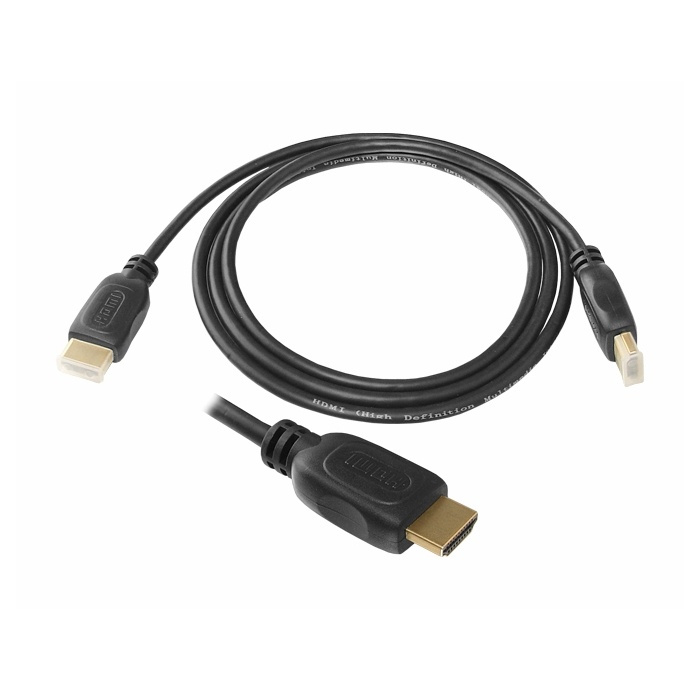 Gulpläterad HDMI-Kabel 1,5m in de groep HOME ELECTRONICS / Kabels & Adapters / HDMI / Kabels bij TP E-commerce Nordic AB (A08744)