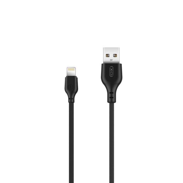 XO NB103 USB - Lightning-kabel (2,1 A) 1 m, zwart in de groep SMARTPHONE & TABLETS / Opladers & Kabels / Kabels / Kabels Lightning bij TP E-commerce Nordic AB (A08750)