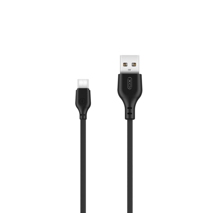 XO NB103 USB - USB-C Kabel (2,1A) 1m, Svart in de groep SMARTPHONE & TABLETS / Opladers & Kabels / Kabels / Kabels Type C bij TP E-commerce Nordic AB (A08756)