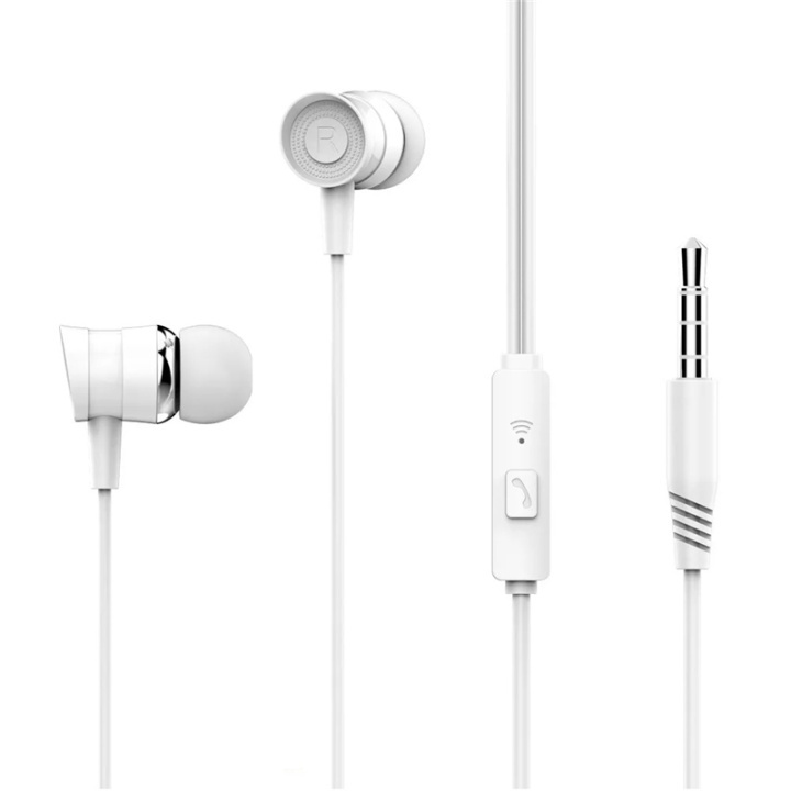 Xo EP20 bedrade in-ear-koptelefoon, wit in de groep HOME ELECTRONICS / Audio & Beeld / Koptelefoon & Accessoires / Koptelefoon bij TP E-commerce Nordic AB (A08775)
