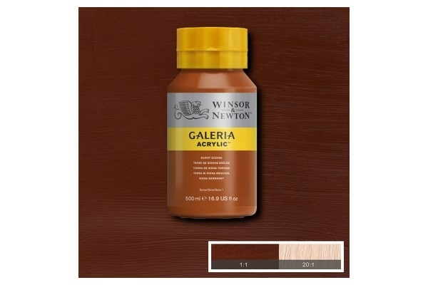 Galeria Acrylic 500Ml Burnt Sienna 074 in de groep SPORT, VRIJE TIJD & HOBBY / Hobby / Schilderen & tekenen / Kunstenaarkleuren / Acryl bij TP E-commerce Nordic AB (A08780)