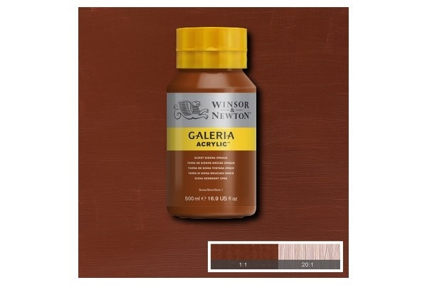 Galeria Acrylic 500Ml Burnt Sienna Opaque 077 in de groep SPORT, VRIJE TIJD & HOBBY / Hobby / Schilderen & tekenen / Kunstenaarkleuren / Acryl bij TP E-commerce Nordic AB (A08783)