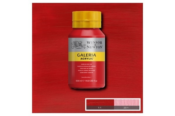 Galeria Acrylic 500Ml Cad Red Hue 095 in de groep SPORT, VRIJE TIJD & HOBBY / Hobby / Schilderen & tekenen / Kunstenaarkleuren / Acryl bij TP E-commerce Nordic AB (A08785)