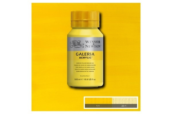 Galeria Acrylic 500Ml Cad Yellow Medium H 120 in de groep SPORT, VRIJE TIJD & HOBBY / Hobby / Schilderen & tekenen / Kunstenaarkleuren / Acryl bij TP E-commerce Nordic AB (A08788)