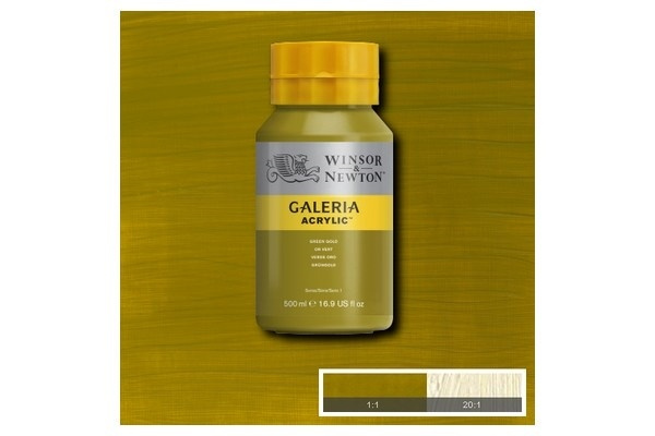 Galeria Acrylic 500Ml Green Gold 294 in de groep SPORT, VRIJE TIJD & HOBBY / Hobby / Schilderen & tekenen / Kunstenaarkleuren / Acryl bij TP E-commerce Nordic AB (A08796)