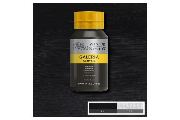 Galeria Acrylic 500Ml Ivory Black 331 in de groep SPORT, VRIJE TIJD & HOBBY / Hobby / Schilderen & tekenen / Kunstenaarkleuren / Acryl bij TP E-commerce Nordic AB (A08798)